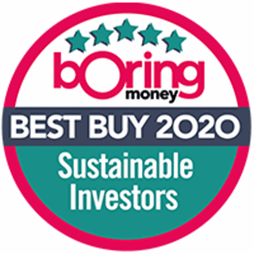 Boring Money Best Buys 2020 award - Sustainable Investors