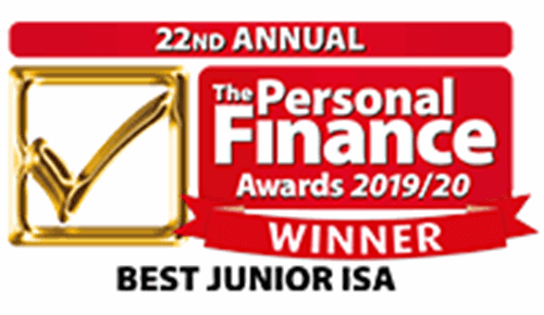 Personal Finance Awards 2019 award for best Junior ISA