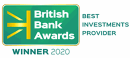 British Bank Awards 2020 award for best investment provider