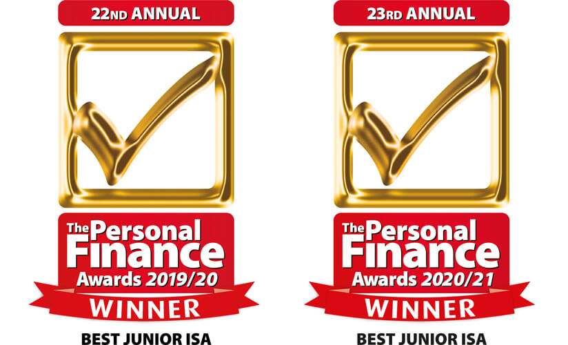 Personal Finance Awards 2019 award for best Junior ISA