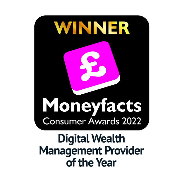 Winner of Digital Wealth Management Provider of the Year at the 2022 Moneyfacts Consumer Awards