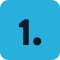 An icon of the number 1.