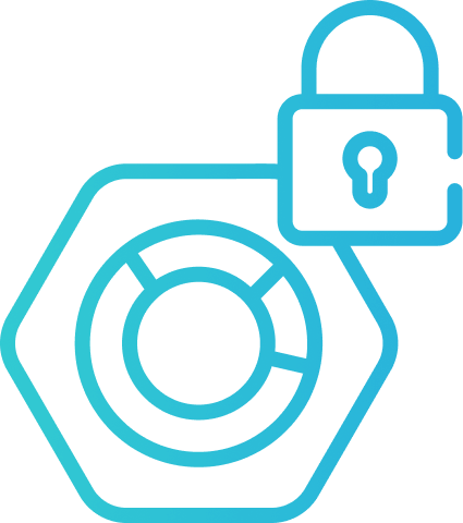 An icon of a padlock in Wealthify's colours