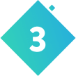 An icon of the number 3.