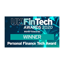 Wealthify's UK FinTech 2020 Award for Personal Finance Tech