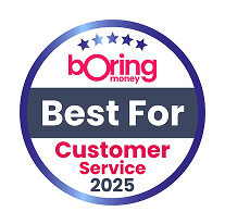 Wealthify's Boring Money award for Best Customer Service in 2025