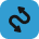 An icon of a double ended curvy arrow