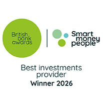 British Bank Awards 2026 Winner for Best investments provider