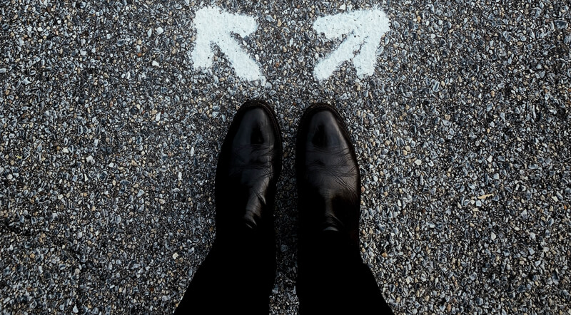 Person choosing direction | Wealthify