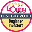 Boring Money Best Buys 2020 award for Beginner Investors
