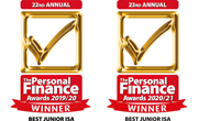 Personal Finance Awards  2019/20 - 2020/21 award for best Junior ISA