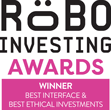 Robo Investing Awards for best interface and best ethical investments