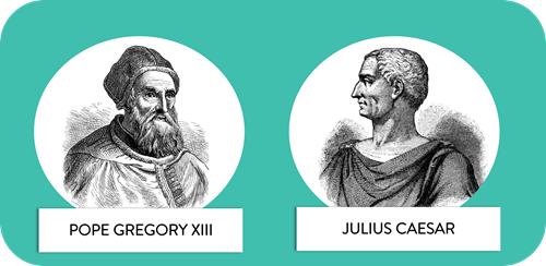 Pope Gregory XIII and Julius Caesar