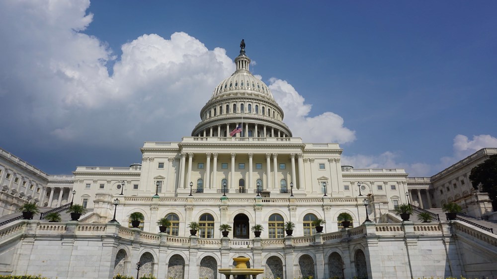 A picture of the front of the U.S. Capitol Building