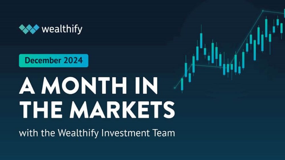 Image that says 'a Month in the Markets: December 2024'