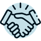 A handshake illustration