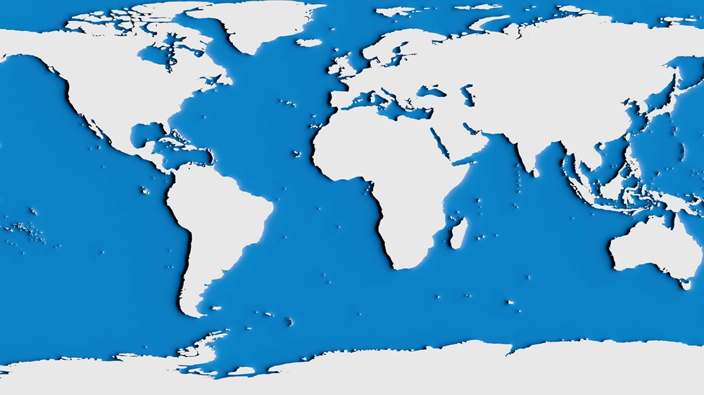 An image of the world map