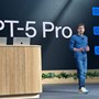 Sam Altman, the CEO of OpenAI, talking at an event about the new ChatGPT-5 Pro release.