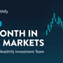 A title card that says 'a Month in the Markets: July 2026' 